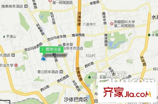 傅琳佳座交通圖交通區(qū)位圖