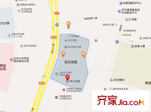 地王佳座交通圖QQ截圖20140117170039
