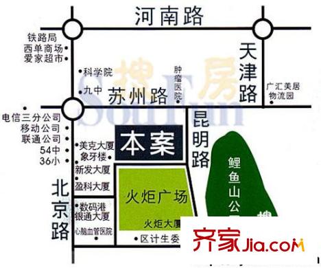 鉆石公寓交通圖 