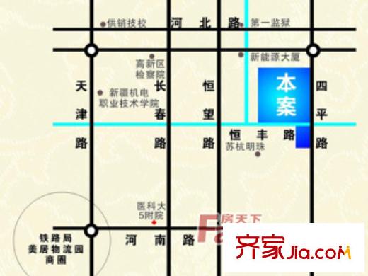 萬泰星辰二期交通圖位置圖