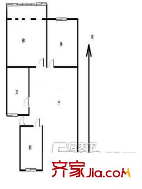 向陽麗景花園戶型圖戶型圖（20130308） 2室1廳1衛(wèi)1廚
