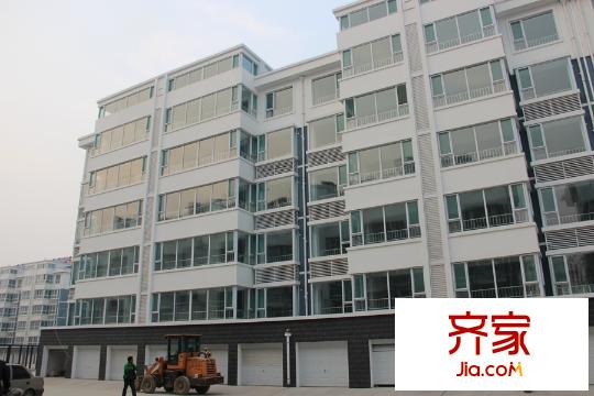 魯光家園二期實景圖多層4#樓施工進(jìn)度（2014-11-11）
