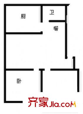 大邦小區(qū) 戶型圖（2室2廳1廚1衛(wèi)）