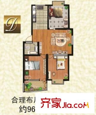 風(fēng)箏協(xié)會宿舍 3室 戶型圖