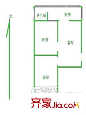 長青花園戶型圖戶型圖（20130308） 2室1廳1衛(wèi)1廚