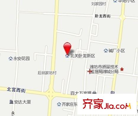 臥龍新區(qū)交通圖