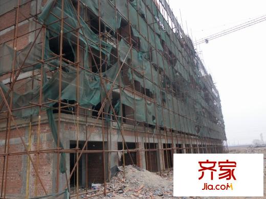 豪森花園外景圖樓體施工進(jìn)度圖（20110225）
