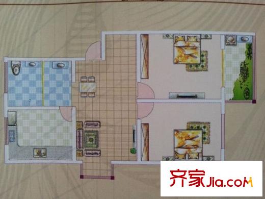 正大家園 2室 戶型圖