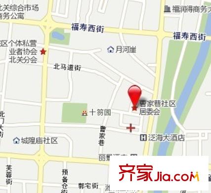 曹家巷小區(qū)交通圖