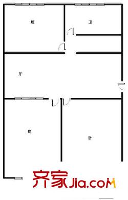 市府宿舍(新華路)戶型圖新華路市府宿舍 2室 戶型圖 2室1廳1衛(wèi)1廚