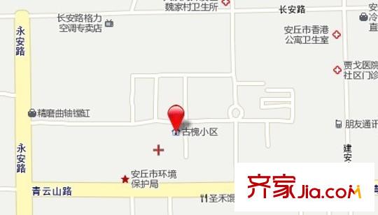 古槐小區(qū)交通圖