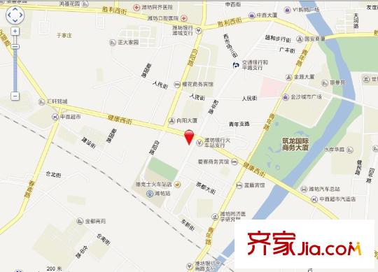 濰城公路局宿舍交通圖