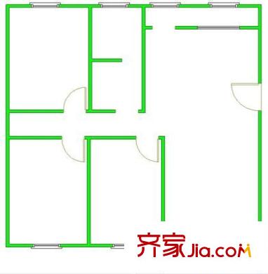 頤和大院 3室 戶型圖