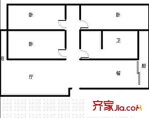 頤和大院 3室 戶型圖