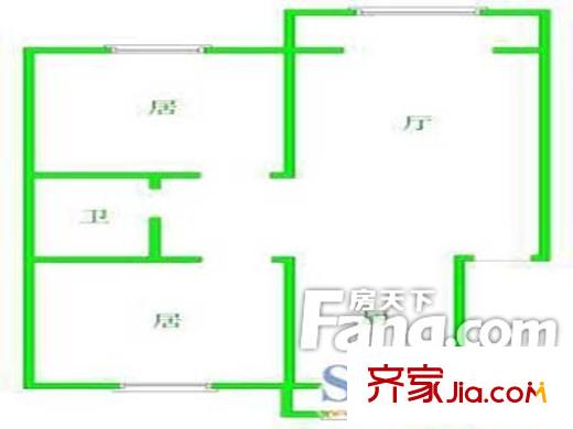 西關中和街小區(qū)戶型圖戶型圖（20130308） 2室1廳1衛(wèi)1廚