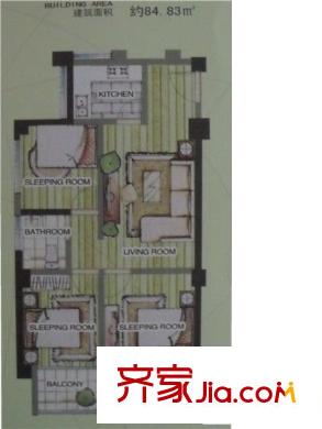 中茂橄欖城 3室 戶型圖