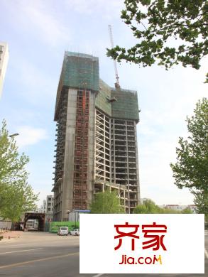中茂橄欖城外景圖樓體封頂（2013-05-09）