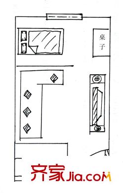 圣基金色領(lǐng)域戶型圖戶型圖 1室1廳1衛(wèi)