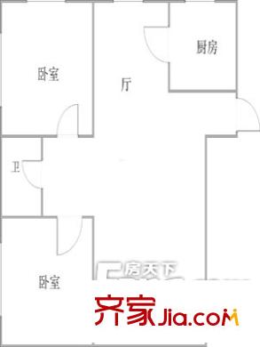 雙合小區(qū)戶型圖戶型圖（20130322） 2室2廳1衛(wèi)1廚