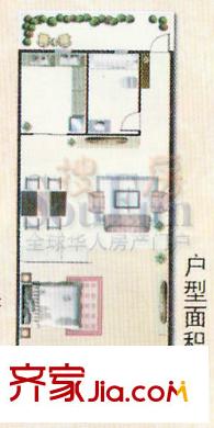 天潤鳳凰城戶型圖2室2廳1衛(wèi)1廚