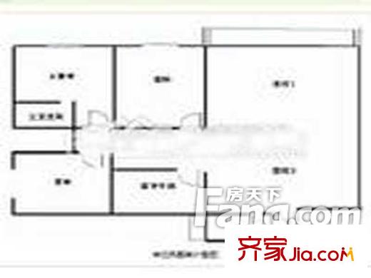 天潤(rùn)鳳凰城戶型圖戶型圖 3室2廳1衛(wèi)1廚