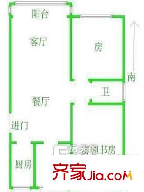 天潤(rùn)鳳凰城戶型圖戶型圖 2室2廳2衛(wèi)1廚