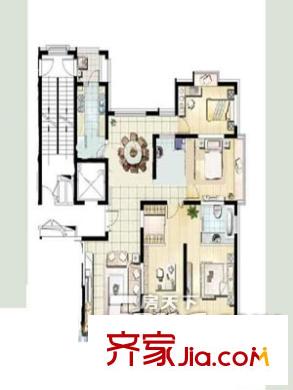 城隍廟小區(qū)戶型圖戶型圖（201303013） 4室2廳1衛(wèi)1廚