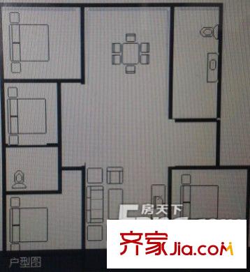 錦光公寓 戶型圖（6室4廳2衛(wèi)1廚）