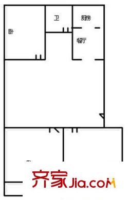 游麟小區(qū) 3室 戶型圖