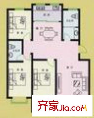 泰祥花苑戶型圖泰祥1 3室2廳1衛(wèi)1廚