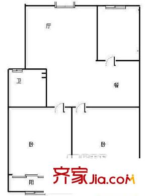 永安小區(qū)戶型圖2室2廳1廚1衛(wèi)戶型圖 2室2廳1衛(wèi)1廚