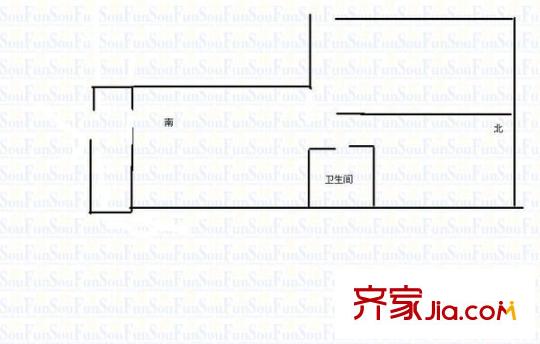 幸福街小區(qū) 2室 戶型圖