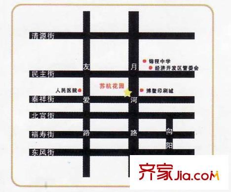 蘇杭花園交通圖