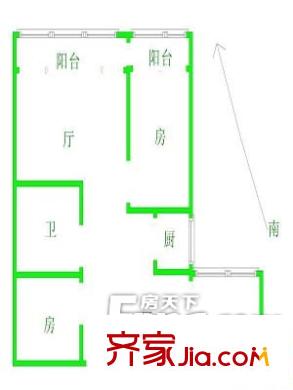 銀楓小區(qū)戶型圖戶型圖（20130308） 3室2廳1衛(wèi)1廚