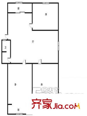 錦泰小區(qū)戶型圖戶型圖（201303021） 3室1廳1衛(wèi)1廚