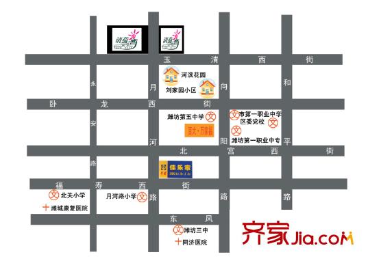 清河灣交通圖