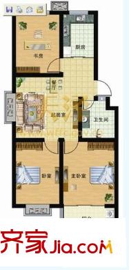 順通花園 3室 戶型圖