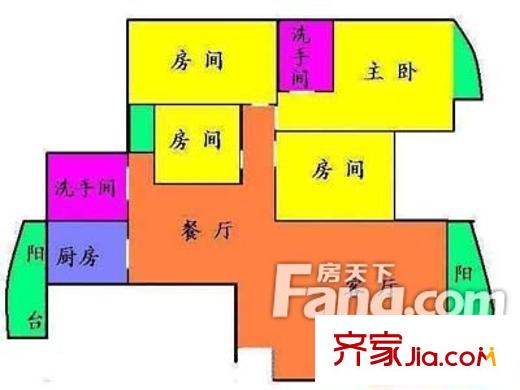 鴻豪花園戶型圖戶型圖（20130308） 4室2廳1衛(wèi)1廚