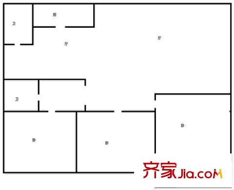 麗景苑 3室 戶型圖
