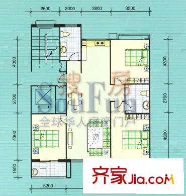 三友文錦苑戶型圖經典麗居 3室2廳2衛(wèi)1廚