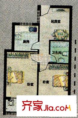 城市之星戶型圖戶型圖 2室1廳1衛(wèi)1廚