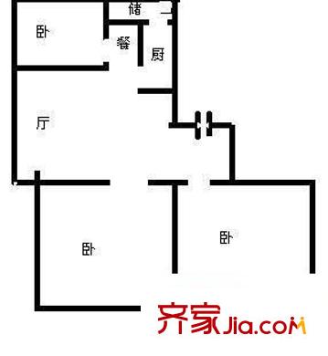 財富鼎園戶型圖財富鼎苑 3室 戶型圖 3室2廳2衛(wèi)1廚
