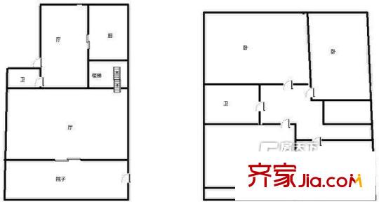 名門(mén)世家戶型圖戶型圖（4室2廳） 4室2廳2衛(wèi)1廚