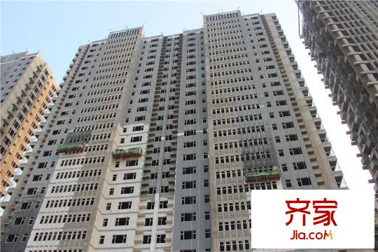 水岸華府三期27#高層北側(cè)外立面進(jìn)度（2015-11-23）