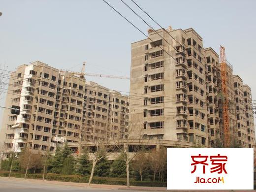 福源居小區(qū)外景圖樓體工地施工實景圖（2013-03-15）