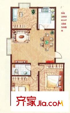 富華新村 3室 戶型圖