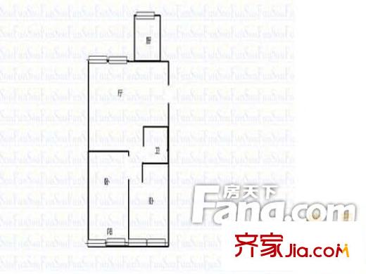 盛得花園戶型圖戶型圖（20130308） 2室1廳1衛(wèi)1廚