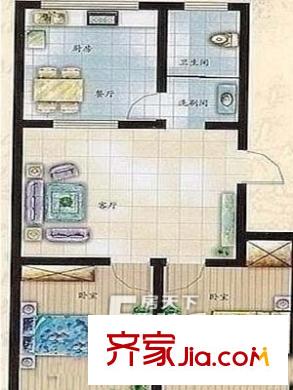 劉家園小區(qū)戶型圖戶型圖（20130308） 2室2廳1衛(wèi)1廚