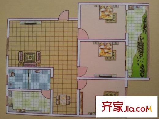 安順東區(qū) 3室 戶型圖