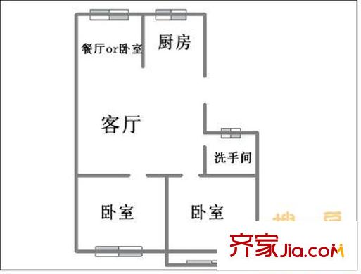 吉祥家園 2室 戶型圖